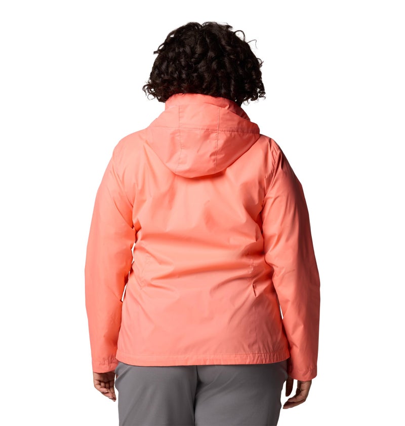 Columbia Womens Switchback IV Rain Jacket, Alpenglow, Medium - Image 2