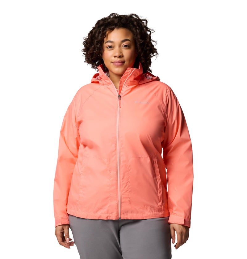 Columbia Womens Switchback IV Rain Jacket, Alpenglow, Medium - Image 1