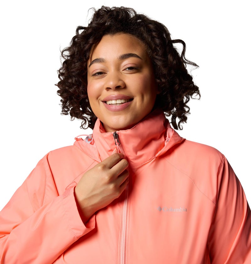 Columbia Womens Switchback IV Rain Jacket, Alpenglow, Medium - Image 4