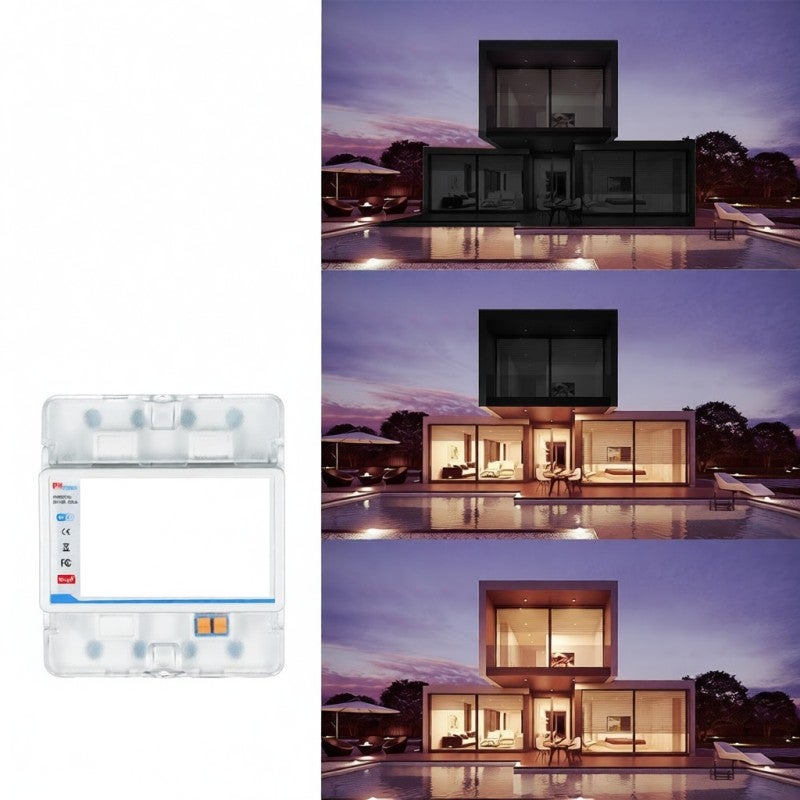 Intelligent Circuit Breaker: Premium Flame-Resistant Material, Customizable Thresholds, Digital LCD Display - Automatic Reclosure Protection, Multifunctional Timing & Metering for Home Electrical Devi - Image 5