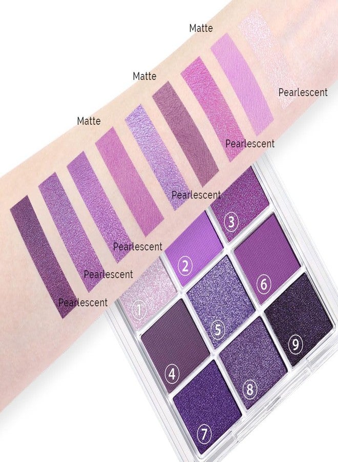 CAKAILA Purple and Pink Glitter Eyeshadow Palette Makeup,Lavender Mauve Light Pink Baked Eye Shadow Palette,Purple Makeup Pallet Long Lasting Waterproof Womens Eyeshadows - Image 5