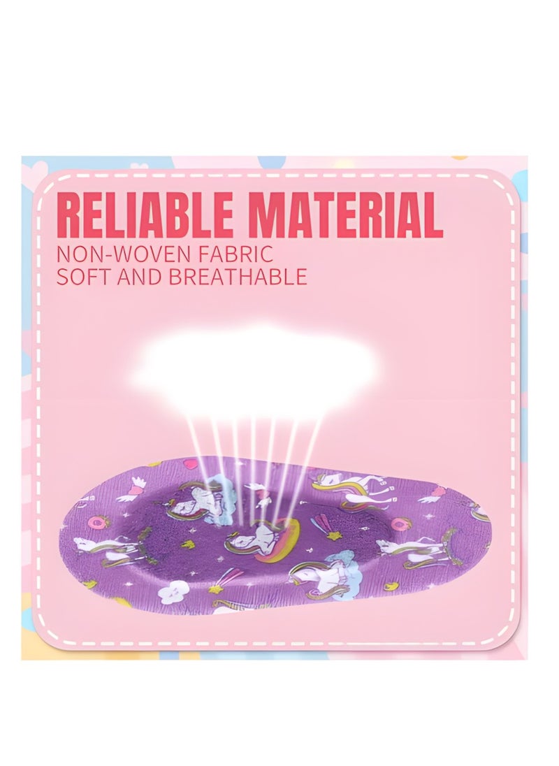 Vergali Adhesive Eye Patches 45 Pcs Kids Girls Patches Toddler Bulk Patch Fabric Breathable Fun Cute Designs Cotton Bandages For Light Blocking 9 Styles  - Image 3