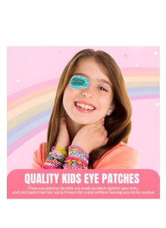 Vergali Adhesive Eye Patches 45 Pcs Kids Girls Patches Toddler Bulk Patch Fabric Breathable Fun Cute Designs Cotton Bandages For Light Blocking 9 Styles  - Image 4