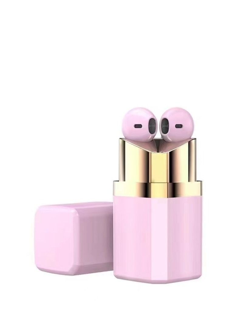 GULFLINK Luxury Fashion Design Lipstick Earbuds Purple - Image 4