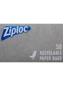 Ziploc Paper Sandwich Bags, Recyclable and Sealable with Fun Designs, 50 Count - pzsku/Z4BD6DB81088897AB4453Z/45/_/1741000237/76d6d542-051b-4a6b-9258-04339357fd00