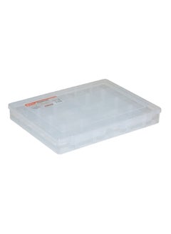 Tactix 20-Compartment Utility Storage Box with Removable Separators Clear 5 x 35 x 27 cm 320032  - Image 1
