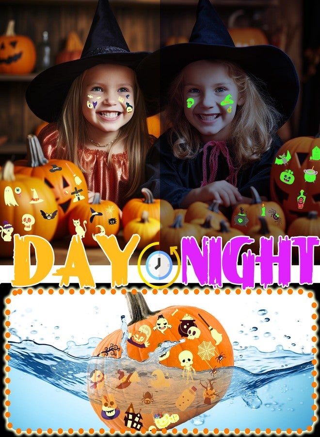 Oomloid 500 Styles Luminous Halloween Tattoos Party Favors for Kids, Halloween Temporary Tattoos Stickers Goodie Bag Stuffers Gifts Treats for Party Supplies - Image 2