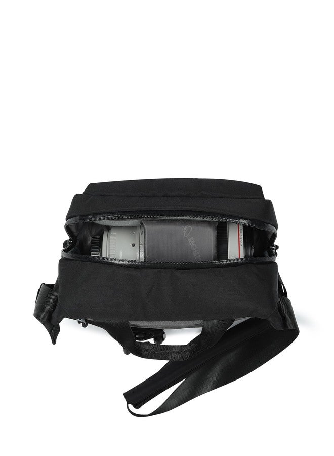 MOBIUS Viral 6 Camera Sling Bag for Mirrorless Camera | Lightweight Travel Sling Bag | Fits 1 Camera Body + 2 Lenses | Water-Resistant with Raincover | Tripod Straps | Convertible Everyday Bag. - Image 2