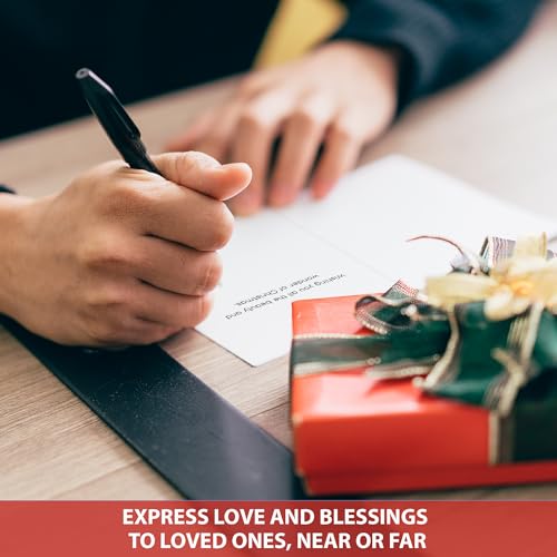 AUDREE Christmas Cards With Envelopes & Matching Stickers (20 Pack 4"x6") - Assortment Boxed Holiday Cards - Thoughtful Gift Idea for Friends and Family - Perfect for Happy Holidays Card, Xmas Card - Image 4