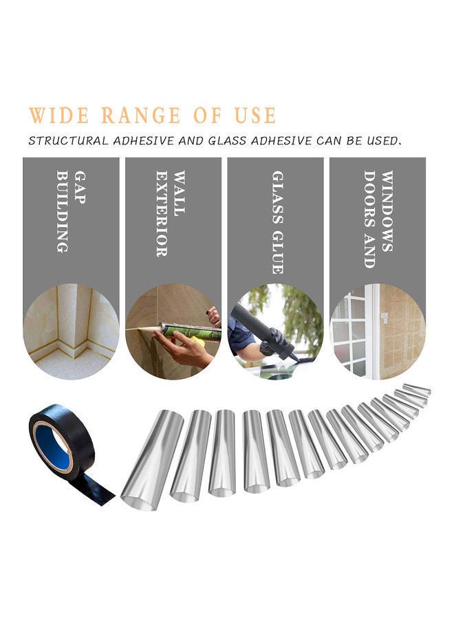 نيبمينينت مجموعة أدوات من 27 قطعة لوضع مواد ملء الفراغات تتضمن عدة فتحات مختلفة الأشكال مع علبة تخزين متعدد الألوان - Image 2