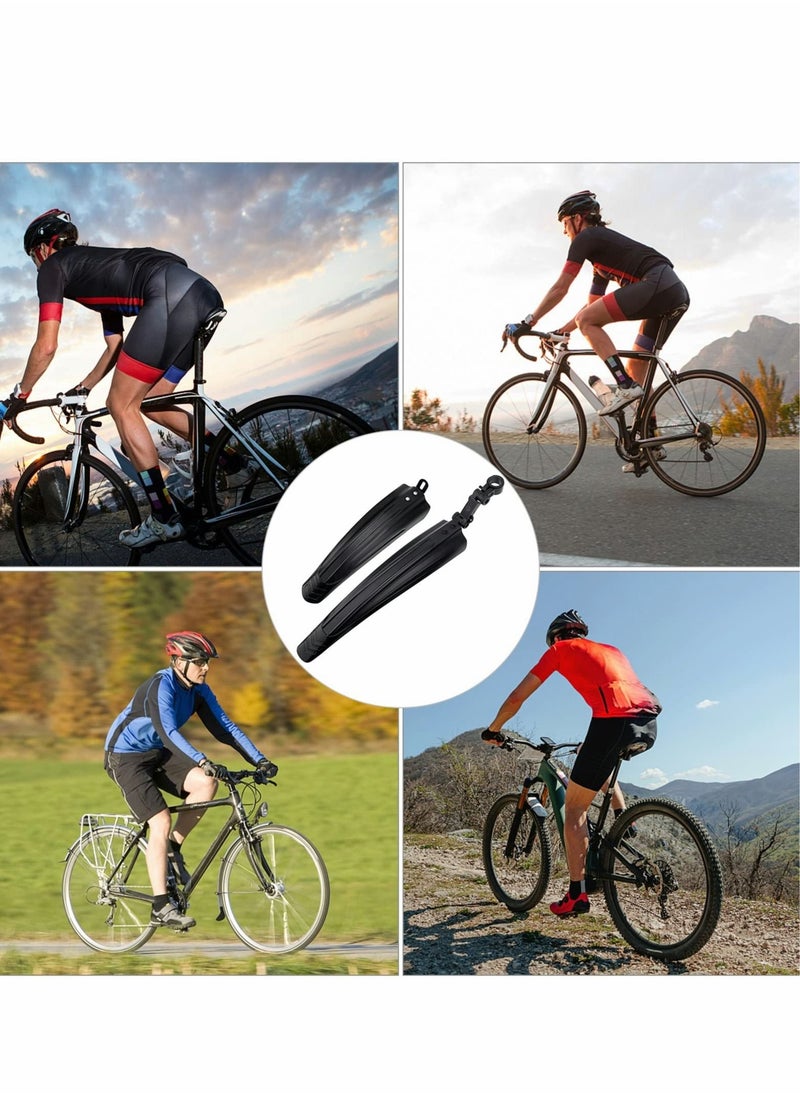 SYOSI Bike Mudguard Set, Bike Fenders Set Adjustable Bicycle Front and Rear Mud Guard Mountain Bike Mudguards Fender Set Fits Wheel Sizes of 20",22",24",26",27", 28" MTB Road Bike  - Image 3