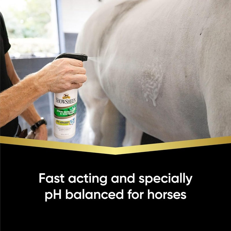Absorbine ShowSheen Stain Remover & Horse Whitener, Oxi-Eraser Stain Lifters, 20oz - Image 2