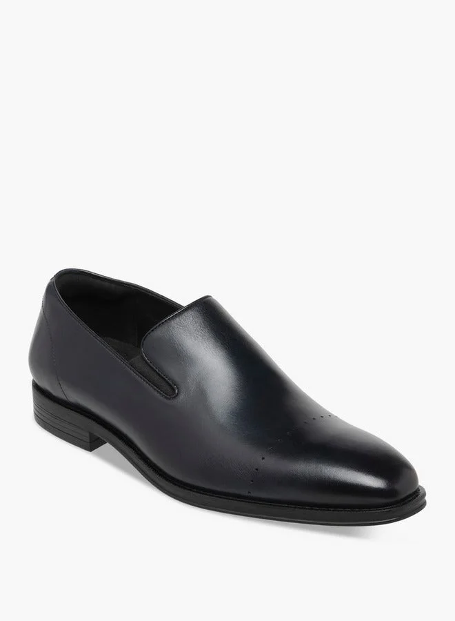 DUCHINI Men's Solid Slip-On Loafers