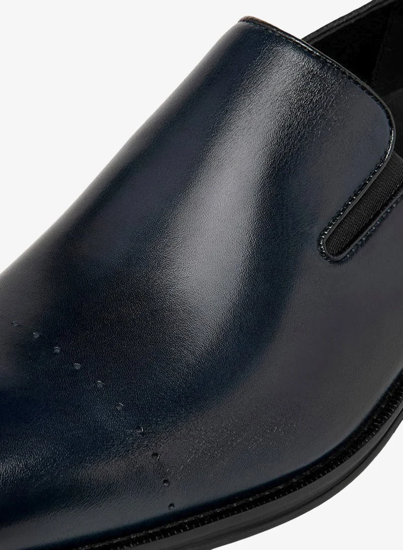 DUCHINI Men's Solid Slip-On Loafers