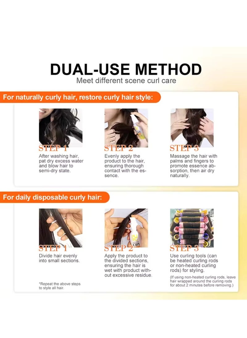 PURC - 50g Leave in Curl Styling Lotion Activating Curl Styling Lotion for Curl Enhancing and Styling Restores Defined Curls and Sets Hair Curling Gel for Hair Moisturizes and Hydrates 24H Styling Hair Gel - Image 1