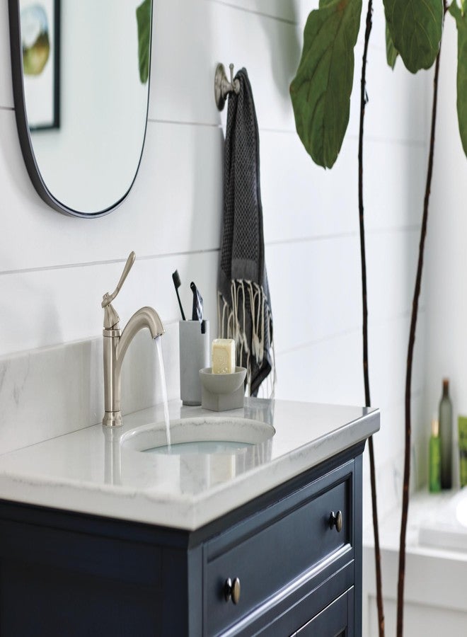 بيرليس صنبور حمام بيرلس P1565LF-BN إلمهورست بمقبض فتحة واحدة، نيكل مصقول - Image 2