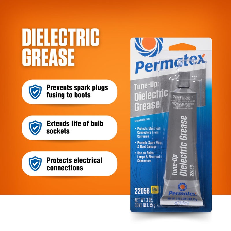 Permatex Permatex 22058 Dielectric Tune-Up Grease, 3oz. - High Performance Dielectric Grease Used To Protect Terminals, Spark Plugs, Wiring And Other Electrical Connections Against Salt, Dirt, And Corrosion  - Image 5