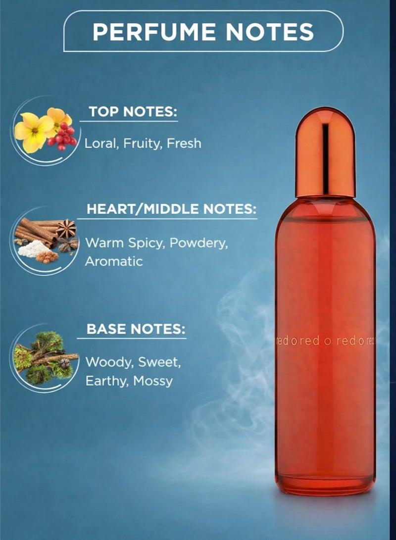 كولور مي عطر نسائي أنيق كولور مي ريد 100 مل | عطر فاخر للاستخدام اليومي للنساء برائحة زهرية خشبية مع نفحات توابل دافئة - Image 2