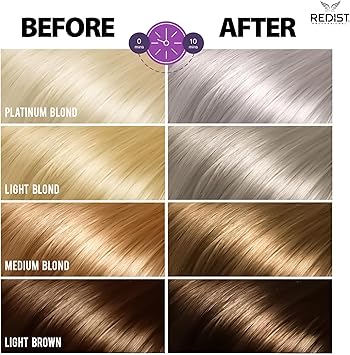 Redist Charming Silver Shampoo 500 ml No Yellow Purple Shampoo AntiYellow Tint Silver Shampoo for Blonde Platinum Grey Hair Hairdressing Supplies - Image 4