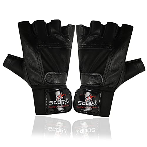 StarX STAR X Starx Beginner Foam Gym Gloves, Adult (Black) | Gym Equipment For Home Gym Workout Weight Lifting Strength Training & Exercise Fitness Gym Accessories, One Size - Image 3