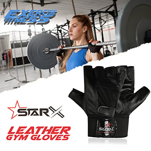 StarX STAR X Starx Beginner Foam Gym Gloves, Adult (Black) | Gym Equipment For Home Gym Workout Weight Lifting Strength Training & Exercise Fitness Gym Accessories, One Size - Image 4