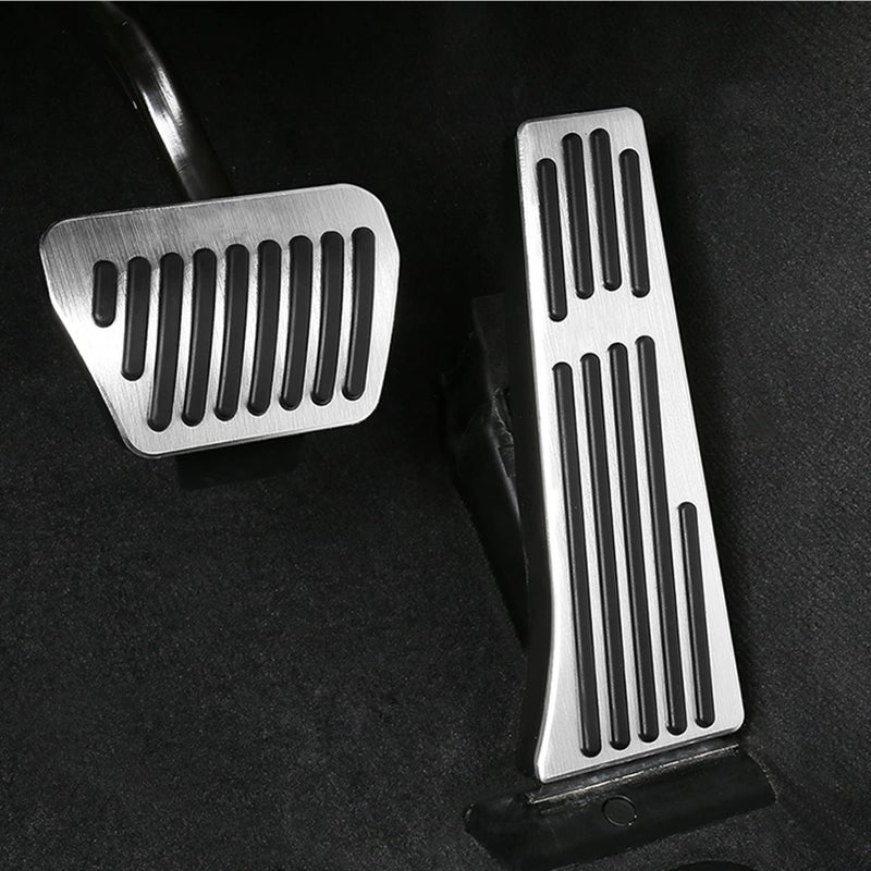 Jaronx Jaronx For BMW No Drill Gas Brake Pedal, Anti-slip Aluminium Alloy AT Accelerator Brake Pedal Cover (Fits: BMW 3 5 6 7 X 1 X3 X 4 X5 X 6 Z4 Series) (Gas+Brake Pedals) - Image 1