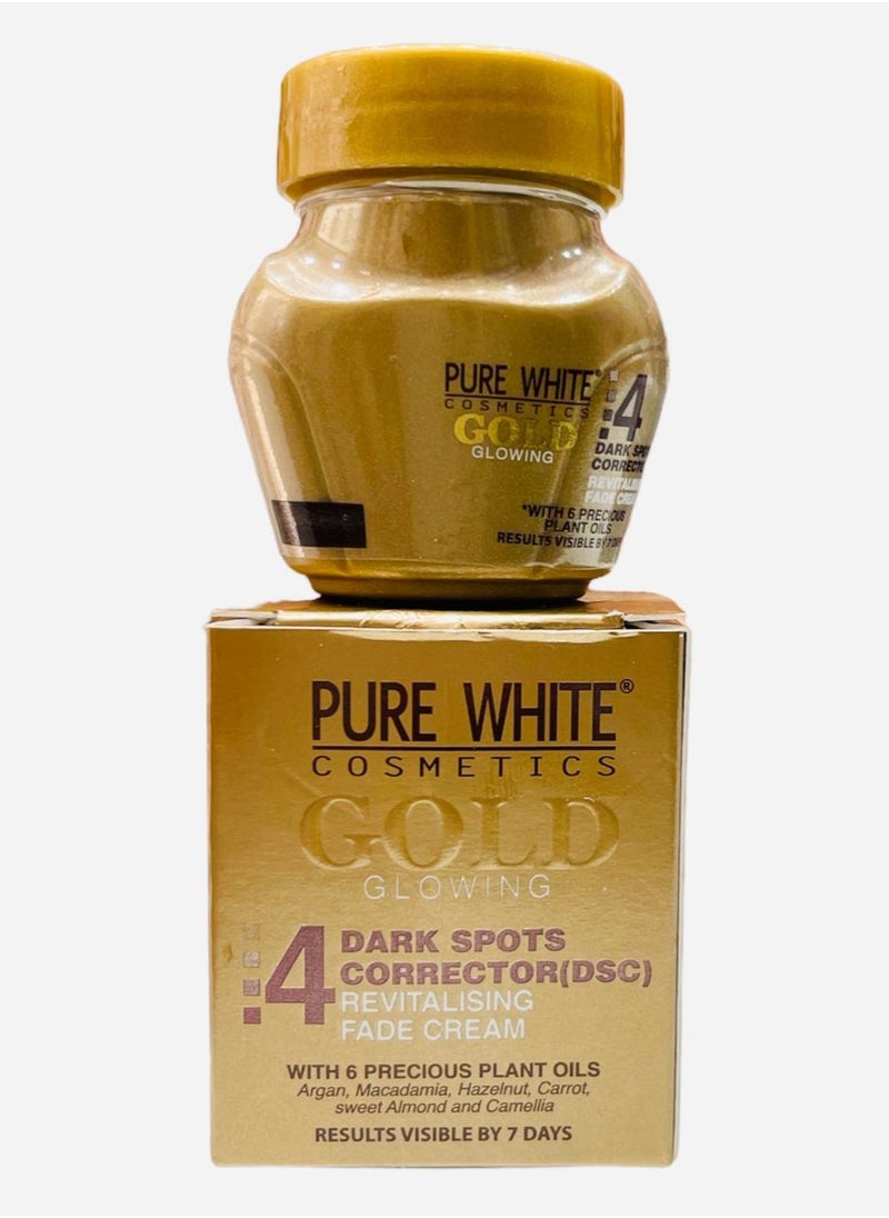 Pure White Cosmetics Gold Glowing Face Cream Dark Spots Corrector 30ml  - Image 1