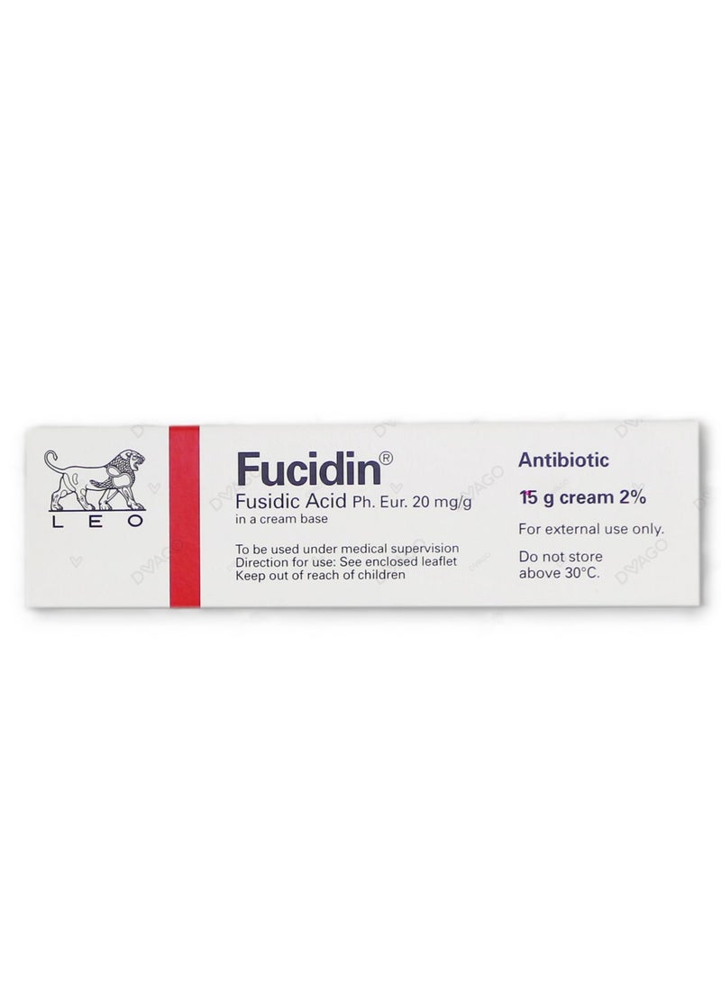 Fucidin 2% Cream 15gm (Fast Relief for Bacterial Skin Infections) - Image 1