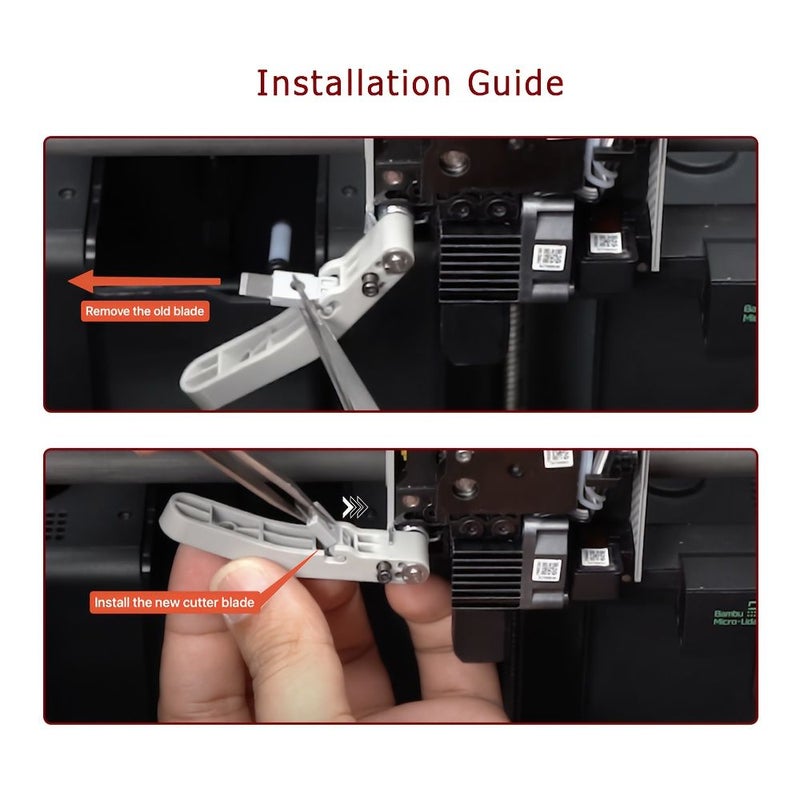 3 Pack Precision Filament Cutter for X1 P1 A1 Series 3D Printing - Image 4