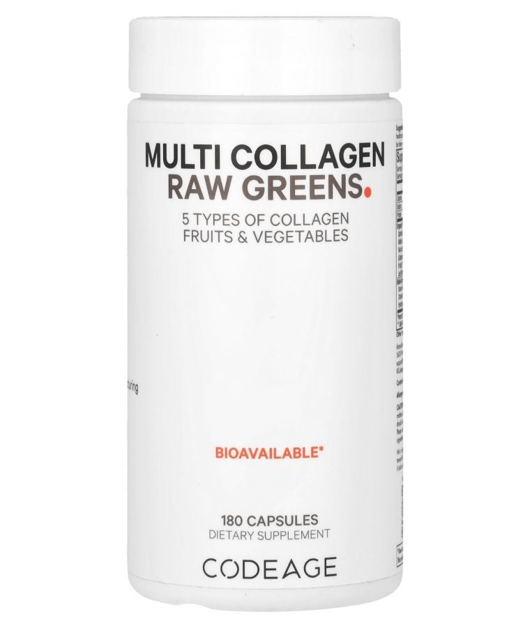 Codeage Multi Collagen Raw Greens 180 Capsules