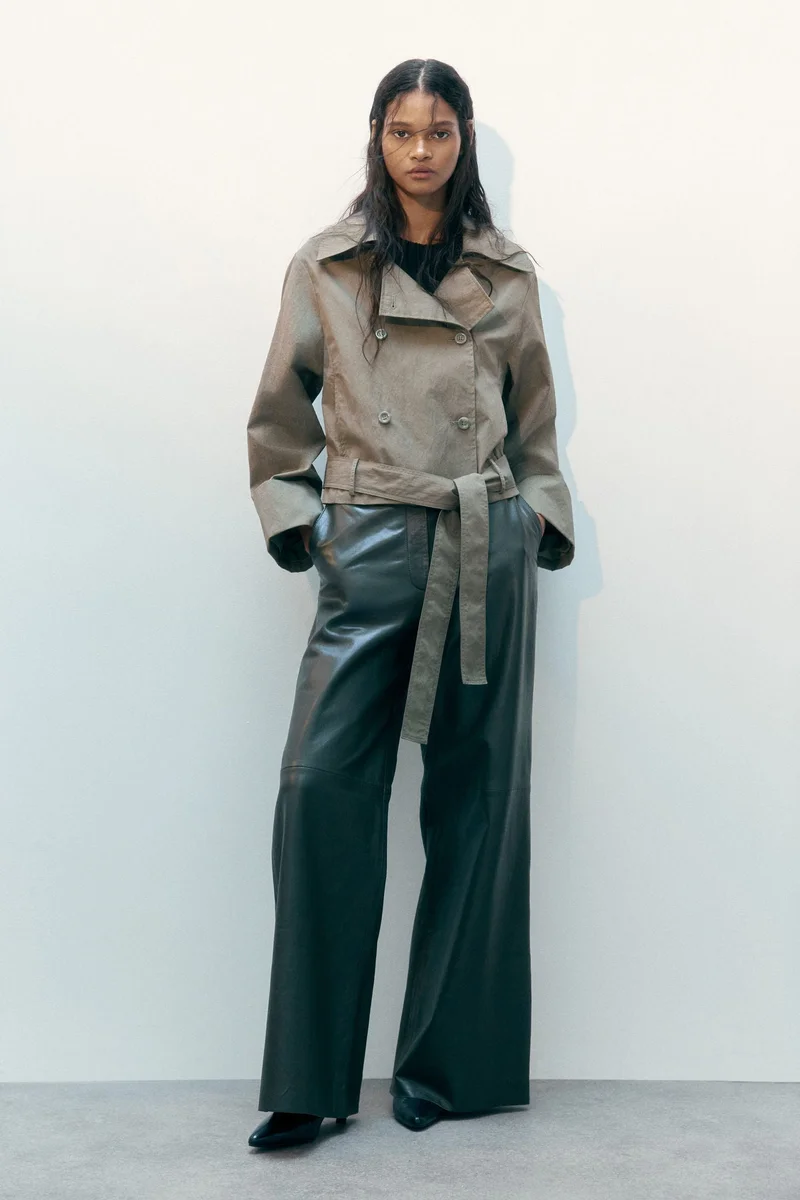 اتش اند ام جاكيت بتصميم ترنش