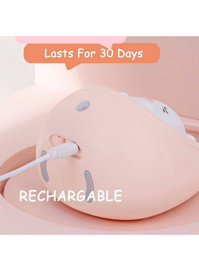 TriPro Cute Kitty Motion Sensor Night Light Wall Lamp,Rechargable,Bedroom Decoration for Kids Baby Toddler Teen Gift (Pink) - Image 4