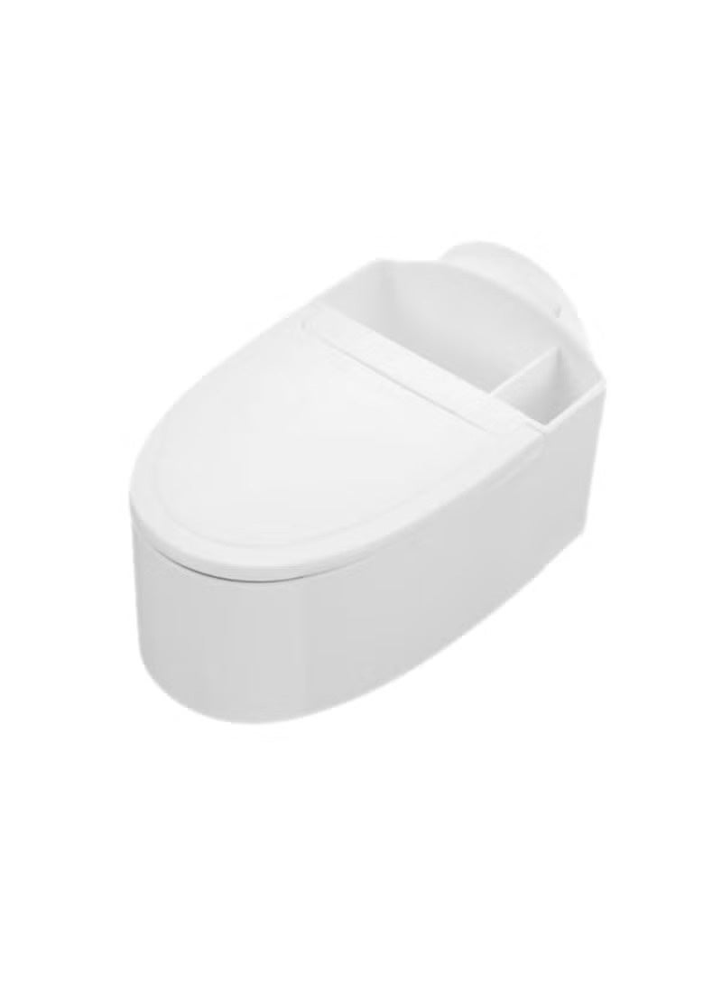 Huitich Wall-Mounted Toilet Ashtray with Lid High Capacity Metal Liner Bathroom Ashtray - Image 1