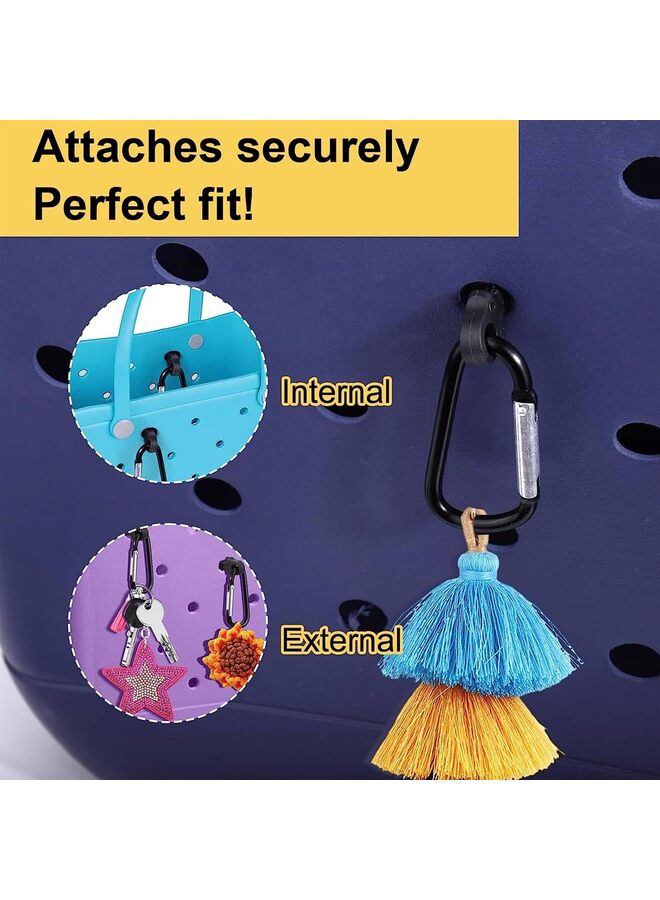 2pcs Key Holder for Bag, Accessories, Original Large Insert Charm Carabiner Keychain Compatible With Beach Tote, Finding Your Keys Quickly - Image 3