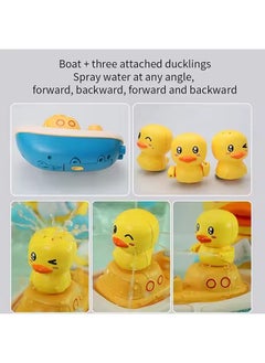 Generic Baby Bath Toys Set,  Duck Electric Shower Head with 3 Water Spray Duck,   Funny Floating and Sprinkler Shower Toy for  Bathroom,  Floating Water Squirting Toys Gift for Boys and Girls  - Image 3
