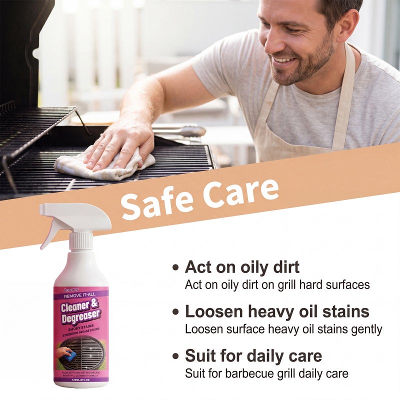 Jarrary Grill Cleaner Special Cleaning And Dissolving Agent For Barbecue Grills And Frying Pans To Remove Burnt Stains And Black Grease - Image 5