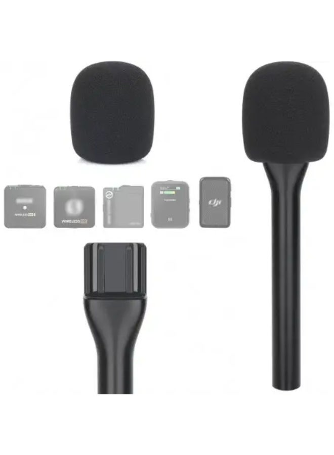 candc Candc Dual MIC Wireless Microphone Kit (2 Transmitters + 1 Receiver) For Special Interview & Reporting  - Image 3