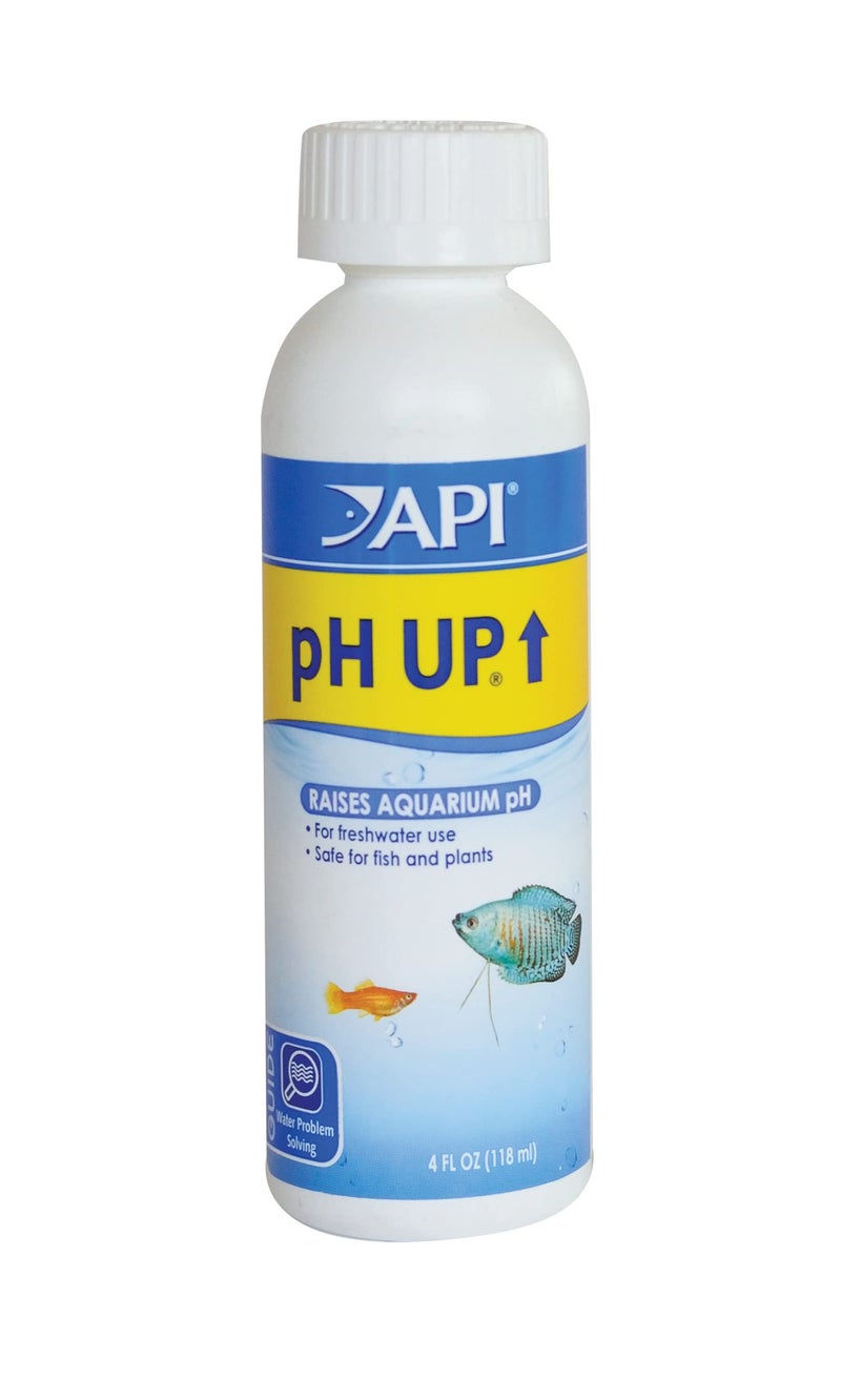 API pH UP Freshwater Aquarium Water pH Raising Solution for fish,4-Ounce Bottle, Brown - Image 1