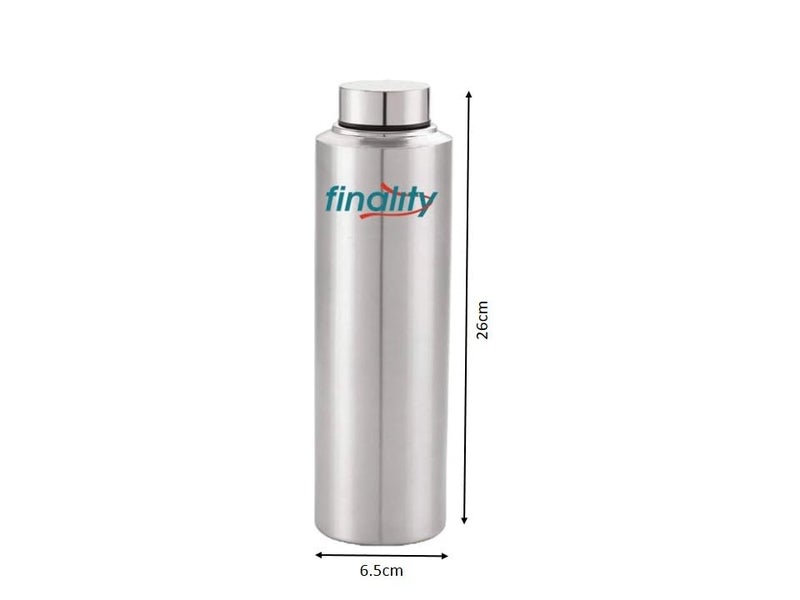 FINALITY Stainless Steel Water Bottle Fridge Water Bottle 1 Litre 1000ml Silver Color Pack of 1 - Image 2