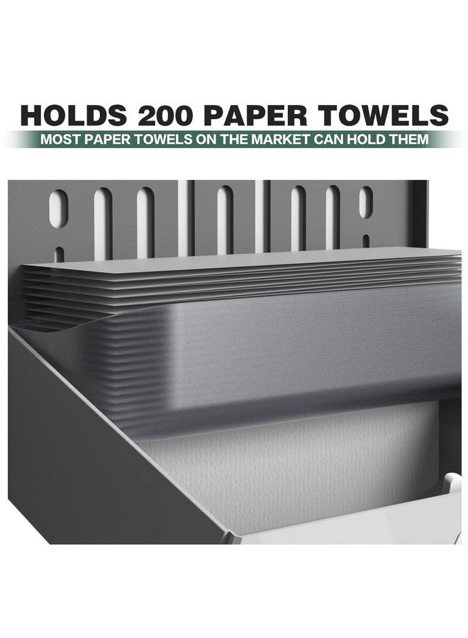 interhasa! Hand Towel Paper Dispenser Multifold/Trifold/M Fold Tissue Toilet Paper Holder ABS Wall Mounted for Home Bathroom Kitchen, Toilet Paper Box Tissue Organizer, White - Image 5