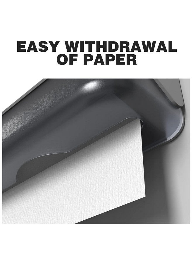 interhasa! Hand Towel Paper Dispenser Multifold/Trifold/M Fold Tissue Toilet Paper Holder ABS Wall Mounted for Home Bathroom Kitchen, Toilet Paper Box Tissue Organizer, White - Image 4