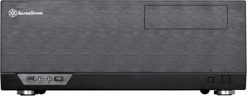 SilverStone SilverStone Technology Home Theater Computer Case HTPC with Faux Aluminum Design for ATXMicroATX Motherboards and New USB Type C Front Port SSTGD09BC - Image 2