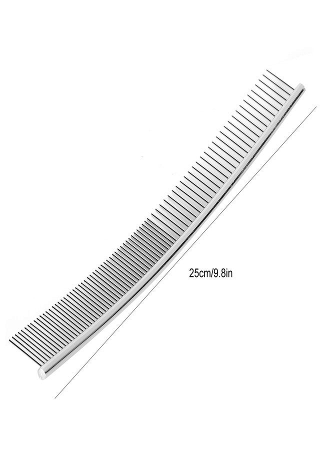 EVTSCAN Pet Grooming Comb Dogs Curved Comb Stainless Steel Pet Grooming Opening Knot Comb Hairs Removal Brush Poodle Grooming Deshedding Tool(1PCS) - Image 3