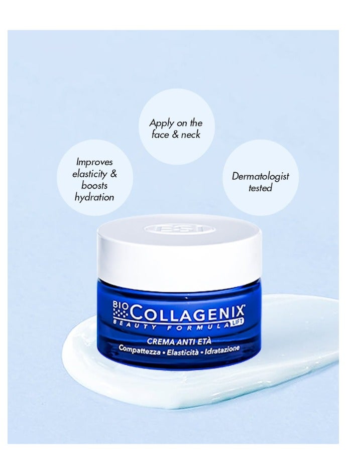 ESI Biocollagenix Anti-Aging Cream with Marine Collagen, Hyaluronic Acid & Vitamin C | Includes Travel Cosmetic Bag for Skincare & Makeup Storage | Deep Hydration, Wrinkle Reduction, Firming & Radiant Skin - Image 3