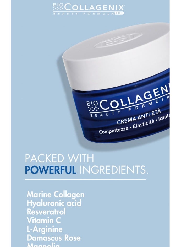 ESI Biocollagenix Anti-Aging Cream with Marine Collagen, Hyaluronic Acid & Vitamin C | Includes Travel Cosmetic Bag for Skincare & Makeup Storage | Deep Hydration, Wrinkle Reduction, Firming & Radiant Skin - Image 5