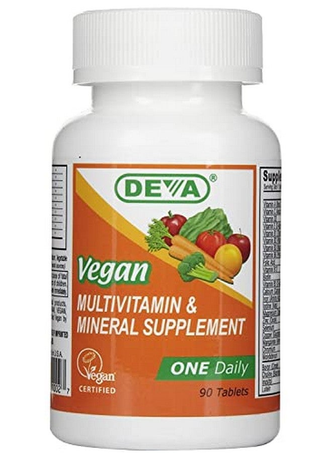 Deva Vegan Vitamins Deva Vegan Multivitamin & Mineral Supplement Tablets 90 Tablets - Image 1