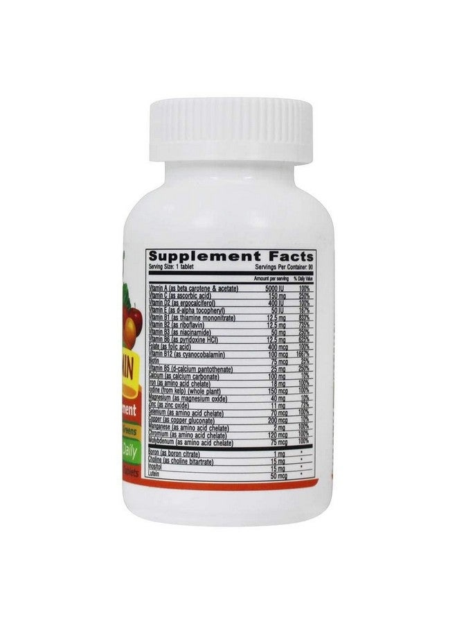 Deva Vegan Vitamins Deva Vegan Multivitamin & Mineral Supplement Tablets 90 Tablets - Image 4