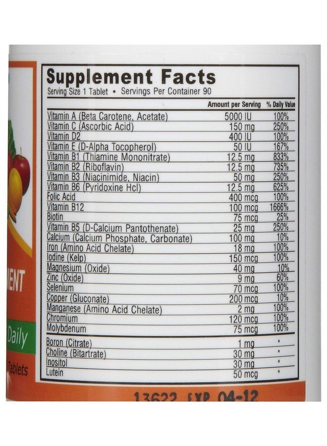 Deva Vegan Vitamins Deva Vegan Multivitamin & Mineral Supplement Tablets 90 Tablets - Image 3