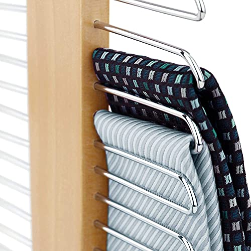 HANGERWORLD Wooden 20 Bar Tie Rack Hanger - Scarf, Belt, Accessory Organiser, 1 Piece - Image 2