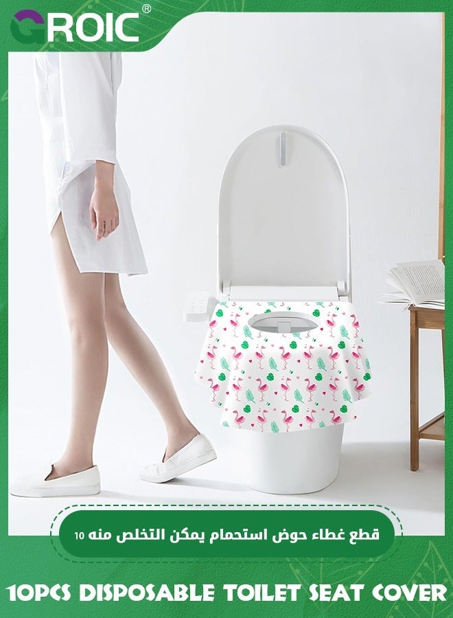 10 Pack Disposable Toilet Seat Cover,Extra Large Full Cover Individually Wrapped Portable for Travel Covers,Travel Covers,Individually Potty Training Liners